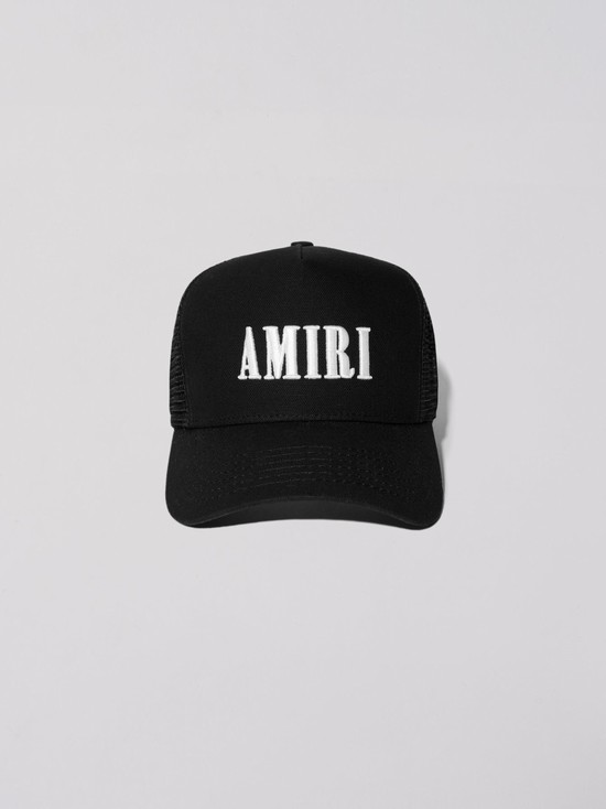 Amiri Core Logo Trucker Hatt Svarta Vita | 21453-HFEB