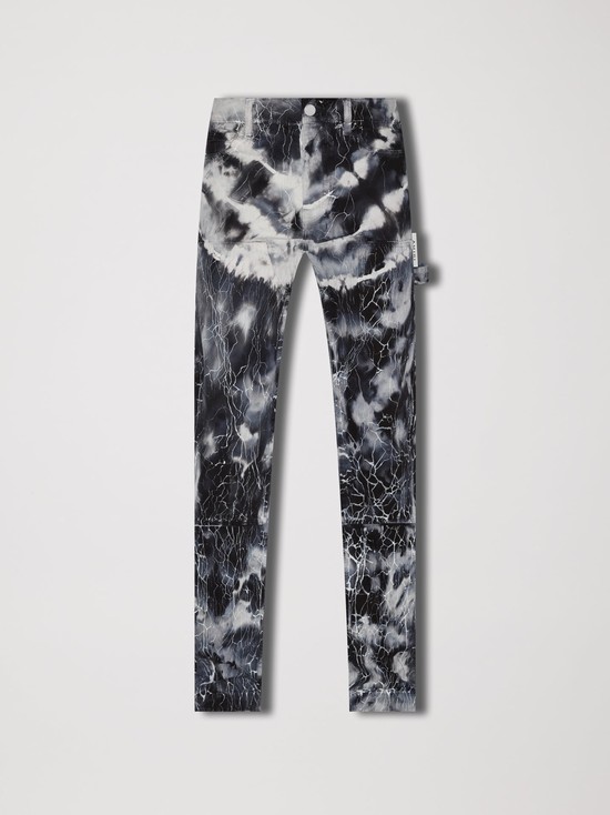 Amiri Cracked Tie Dye Carpenter Jeans Herr Svarta | 76912-YLRT