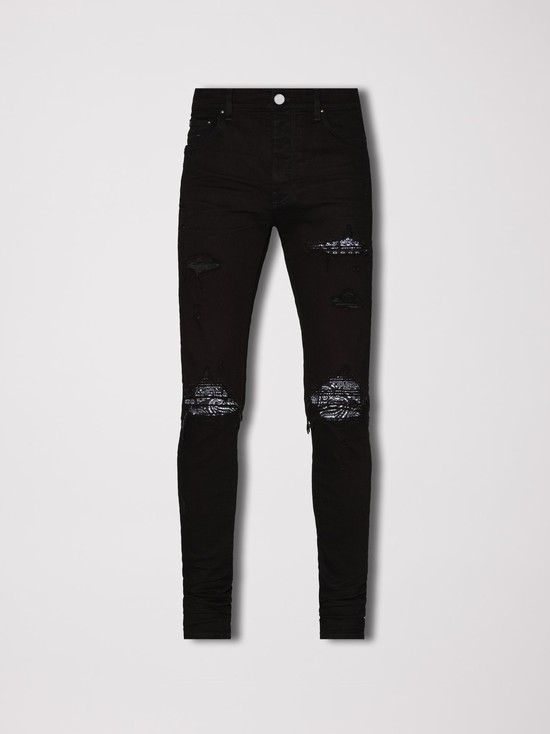 Amiri Mx1 Bandana Jeans Herr Svarta | 52947-GWJM