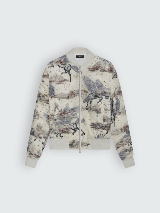 Amiri Shrunken Bomber Jacka Herr Ljusbruna | 87520-FAGY