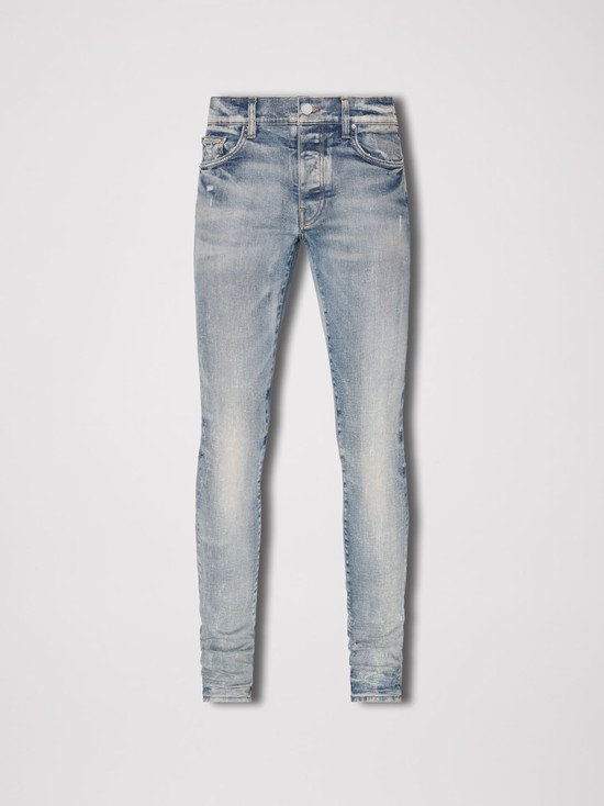 Amiri Stack Jeans Herr Indigo | 73692-VEOR