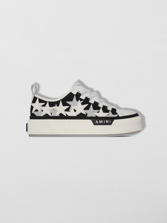 Amiri Stars Court Low Sneakers Dam Svarta | 96124-WDKB