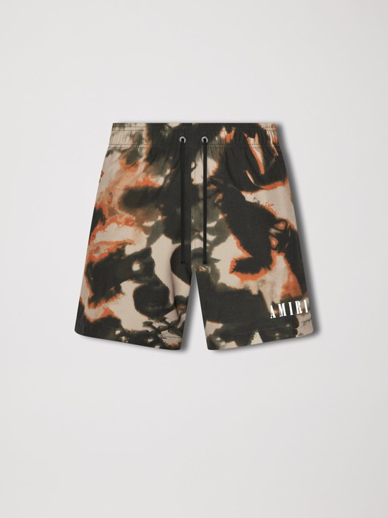 Amiri Tie Dye Camo Badbyxor Herr Orange | 61235-SBIZ