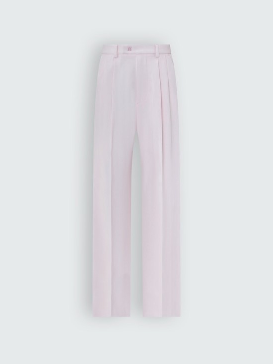 Amiri Viscose Double Plisserad Byxor Dam Rosa | 82675-VOEB