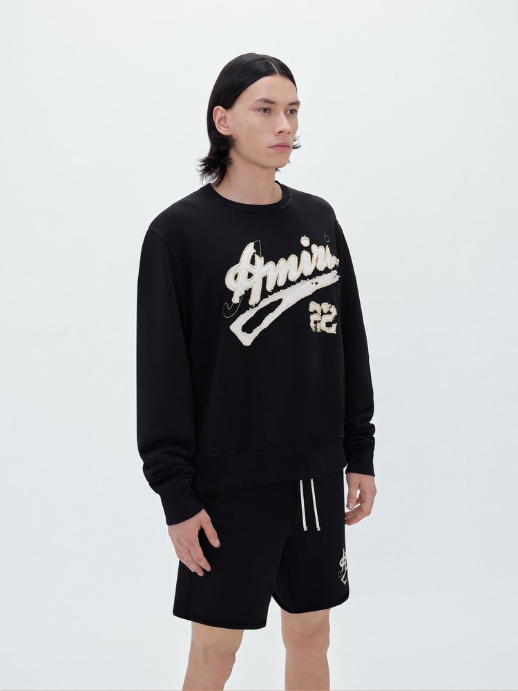 Amiri 22 Crewneck Tröjor Herr Svarta | 56849-WTNU