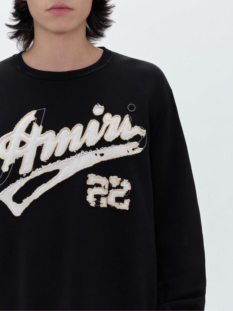 Amiri 22 Crewneck Tröjor Herr Svarta | 56849-WTNU