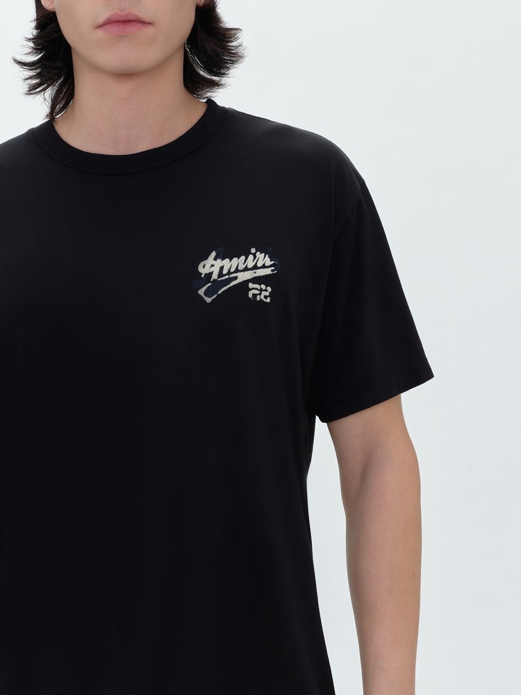 Amiri 22 Jersey T-shirt Herr Svarta | 19738-KSGP