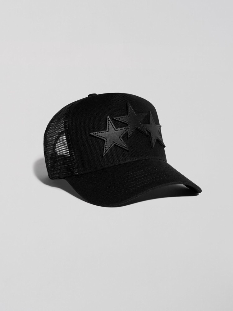 Amiri 3 Star Trucker Hatt Svarta Svarta | 53841-XNJV