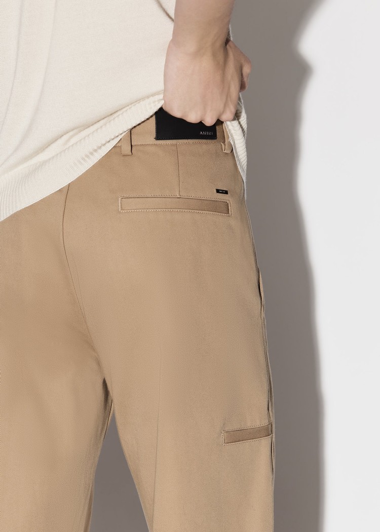 Amiri Baggy Chino Arbets Byxor Herr Bruna | 70812-UZJH