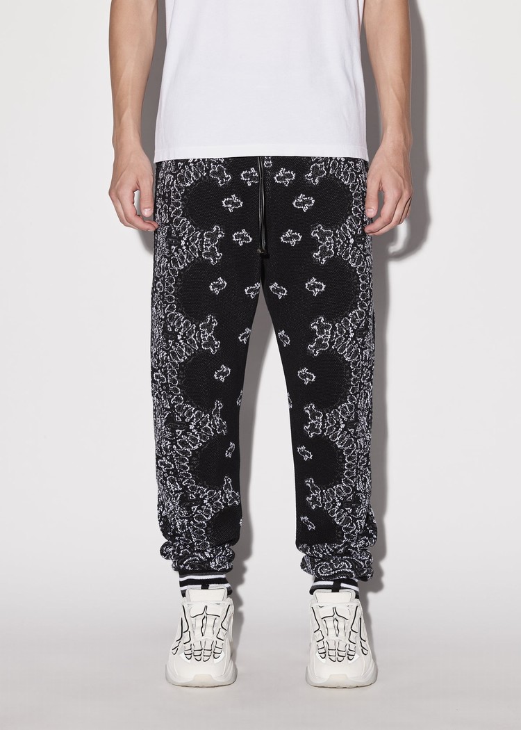 Amiri Bandana B-ball Sweatpants Herr Svarta Grå | 10869-ZBAY