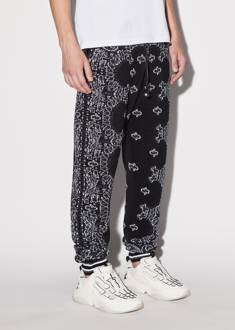 Amiri Bandana B-ball Sweatpants Herr Svarta Grå | 10869-ZBAY