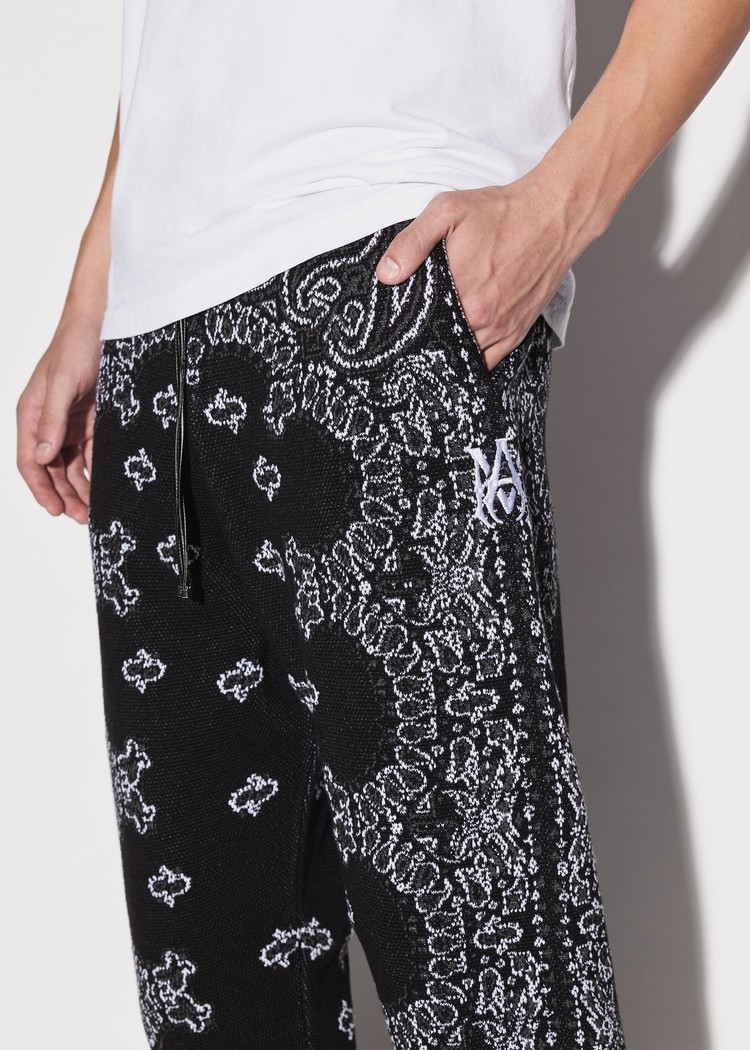 Amiri Bandana B-ball Sweatpants Herr Svarta Grå | 10869-ZBAY