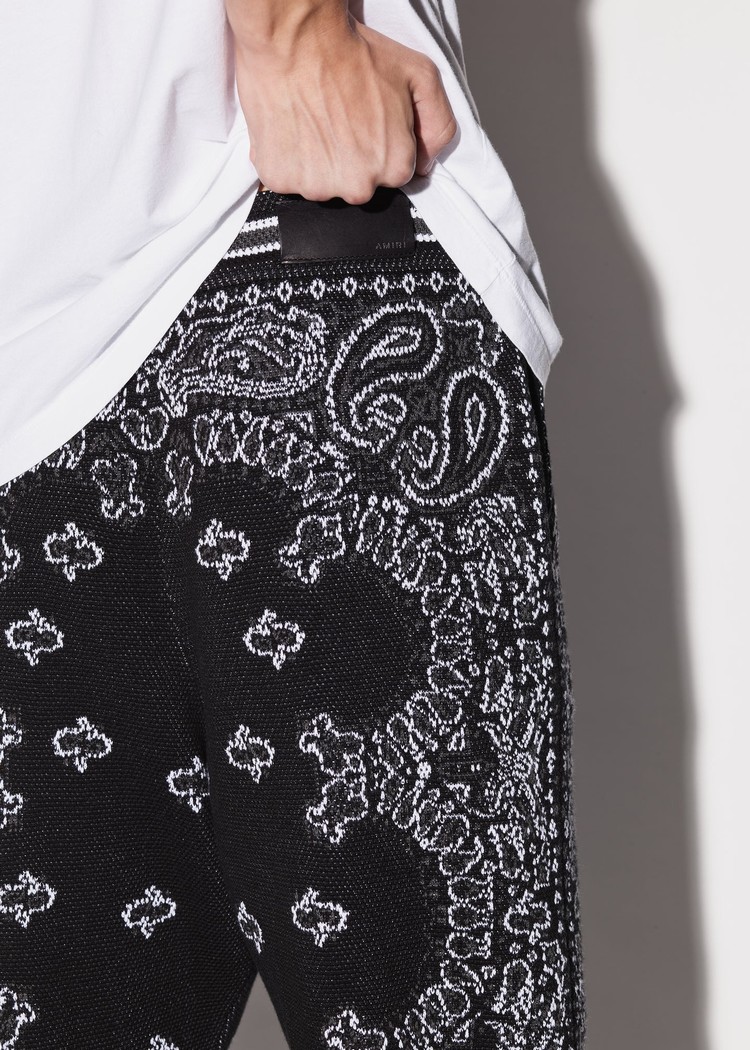 Amiri Bandana B-ball Sweatpants Herr Svarta Grå | 10869-ZBAY