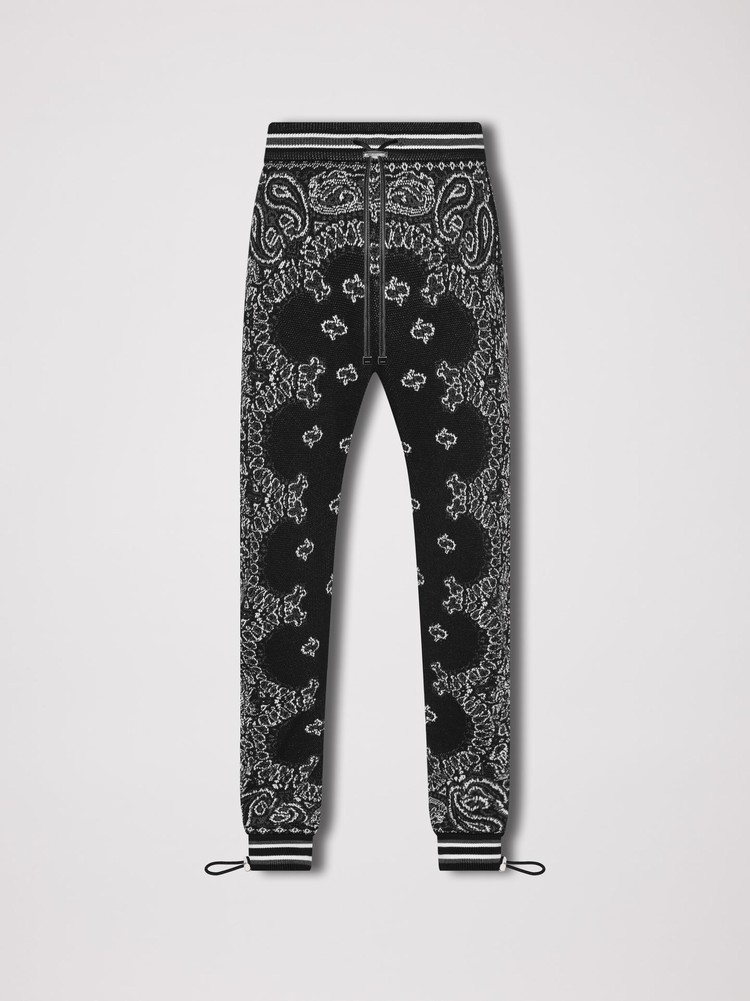 Amiri Bandana B-ball Sweatpants Herr Svarta Grå | 10869-ZBAY