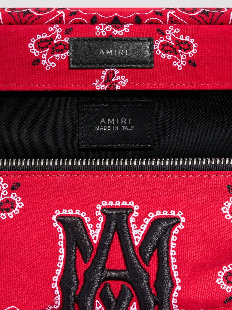 Amiri Bandana Embroidered Väska Röda | 02168-YZBC