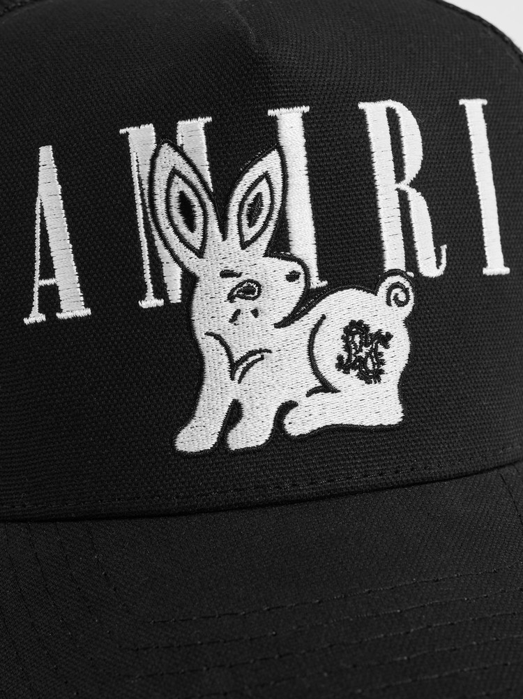 Amiri Bandana Rabbit Trucker Hatt Svarta | 35108-NQHG