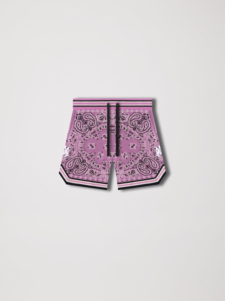 Amiri Bandana Shorts Barn Rosa | 16579-AERI