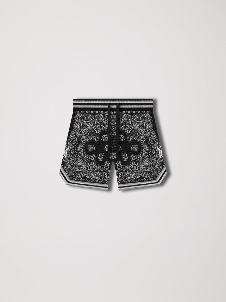 Amiri Bandana Shorts Barn Svarta | 20578-EWZO