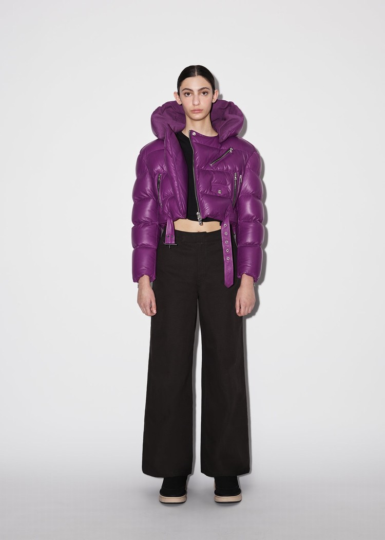 Amiri Biker Puffer Jacka Dam Lila | 35876-YGRP