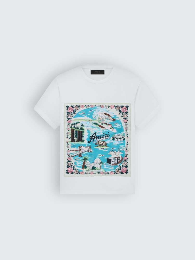 Amiri California T-shirt Dam Vita | 32604-AVPL