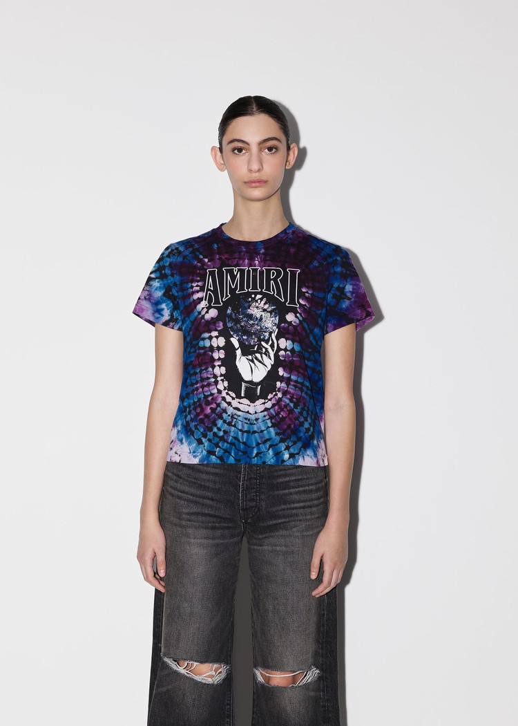 Amiri Crystal Ball T-shirt Dam Lila | 37894-FQEJ