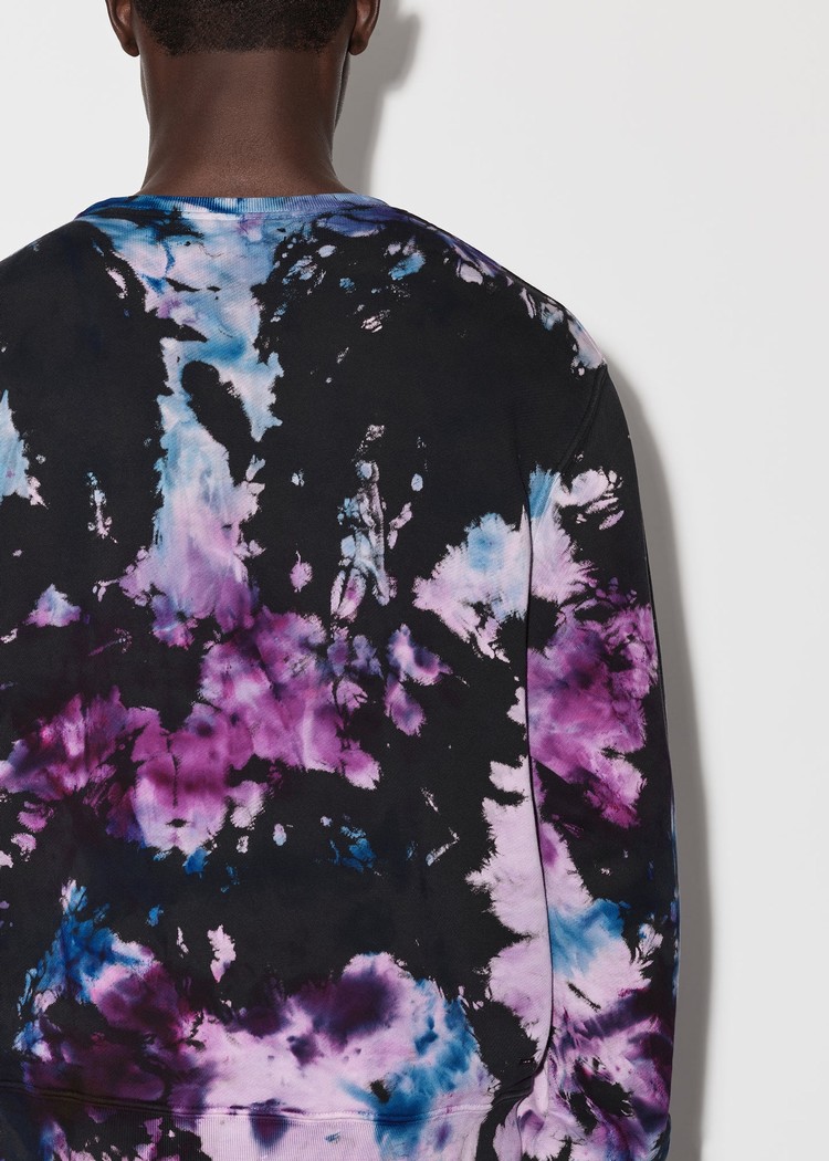 Amiri Crystal Ball Tie-dye Crewneck Tröjor Herr Lila | 35870-FJNO