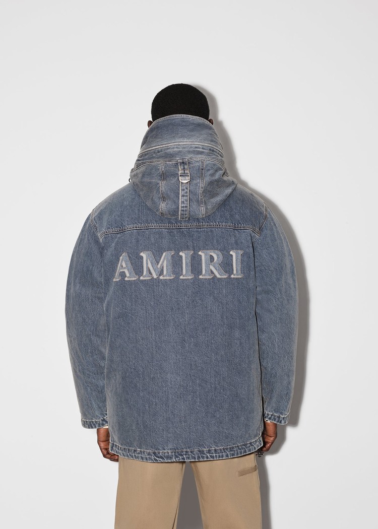 Amiri Denim Parka Jacka Herr Indigo | 95830-CYMA