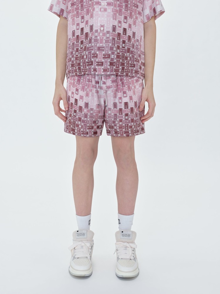 Amiri Gradient Tape Pj Shorts Herr Rosa | 40731-TALJ