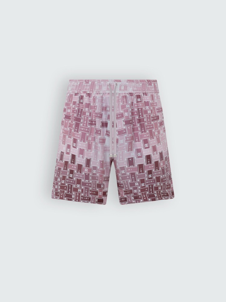 Amiri Gradient Tape Pj Shorts Herr Rosa | 40731-TALJ