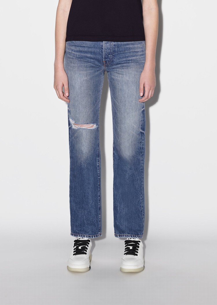 Amiri Hetero Jeans Dam Blå | 89167-QKNB