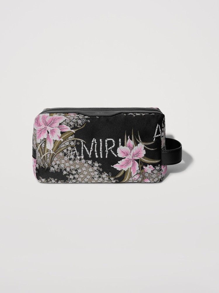 Amiri Hibiscus Jacquard Dopp Kit Påse Svarta | 10456-NETU