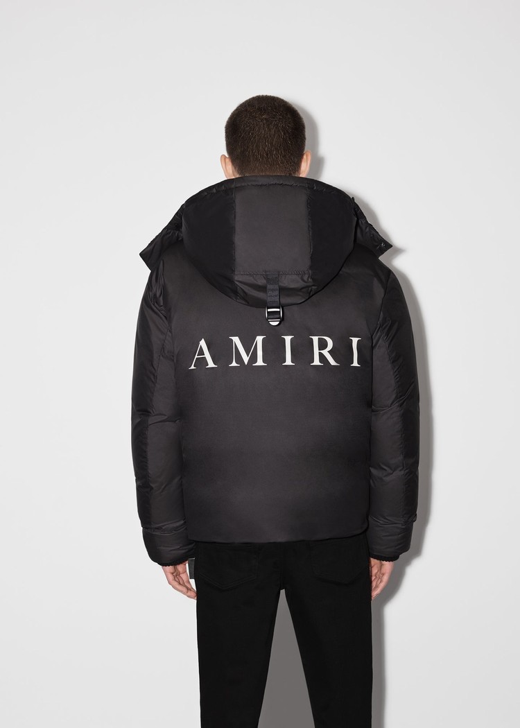 Amiri Hooded Down Puffer Jacka Herr Svarta | 57628-PCUA