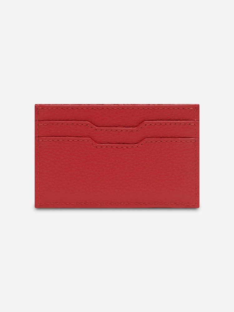 Amiri Iconic Embossed Läder Card Holder Plånbok Röda | 25694-XGHF