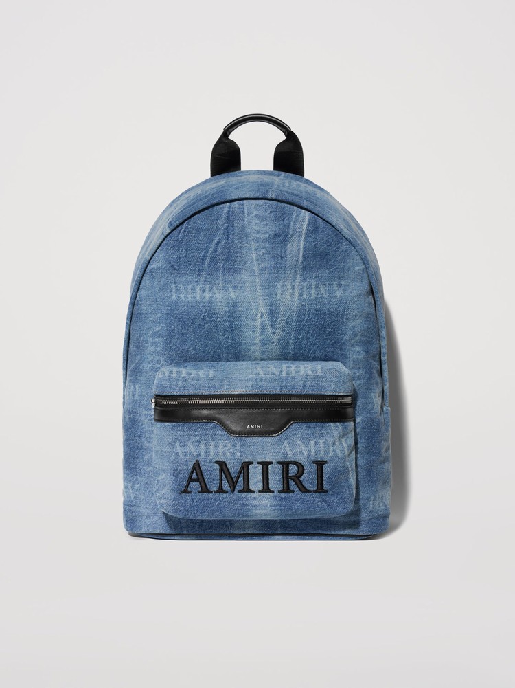 Amiri Klassiska Denim Väska Indigo Svarta | 28376-WSYX