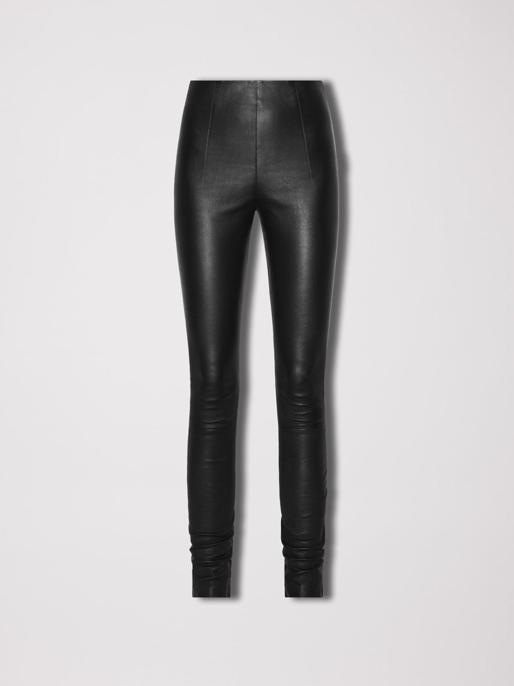 Amiri Legging Läderbyxor Dam Svarta | 32895-OHBQ