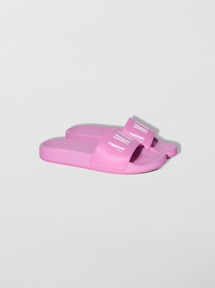 Amiri Logo Pool Slide Barn Rosa | 89201-WDIX