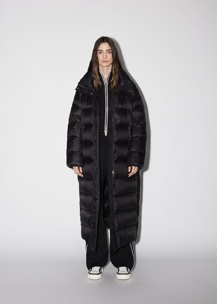 Amiri Long Puffer Jacka Dam Svarta | 37809-FKBP