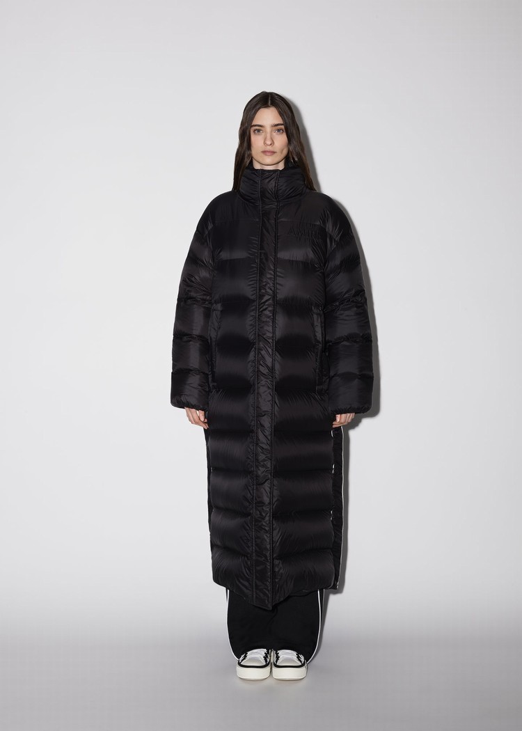 Amiri Long Puffer Jacka Dam Svarta | 37809-FKBP