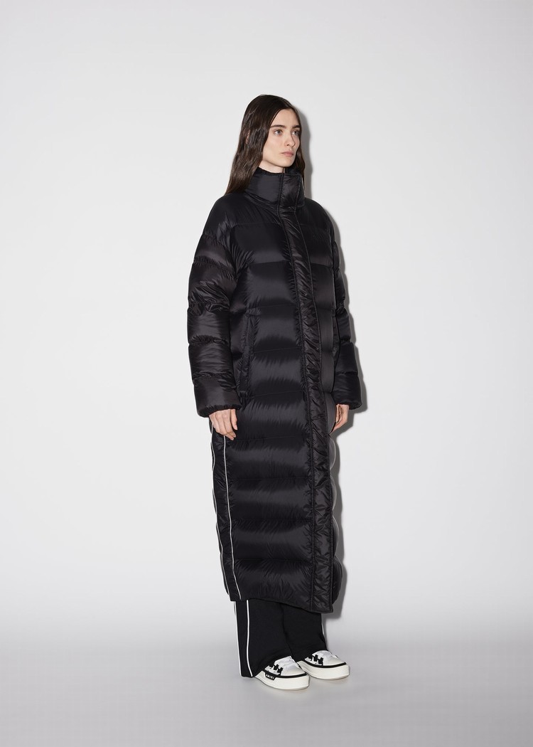 Amiri Long Puffer Jacka Dam Svarta | 37809-FKBP