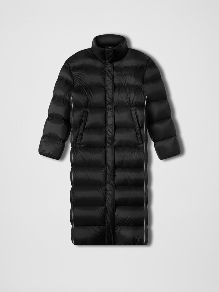 Amiri Long Puffer Jacka Dam Svarta | 37809-FKBP