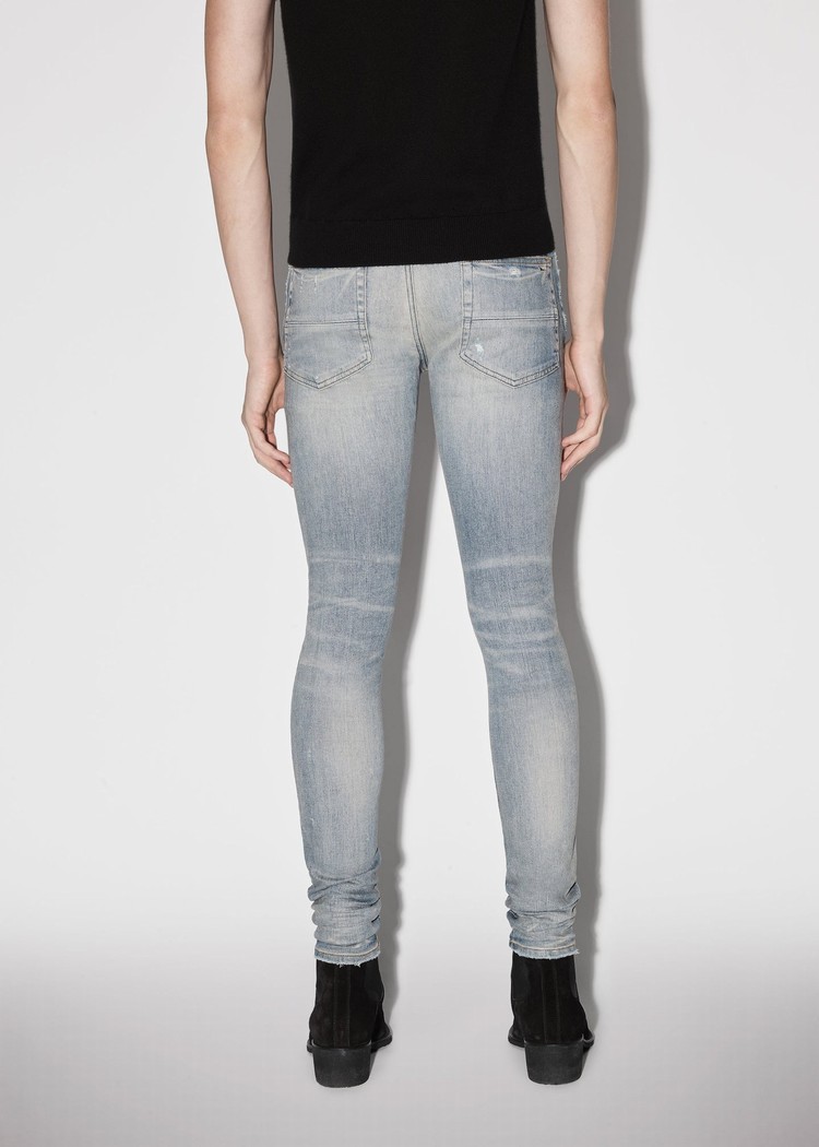 Amiri Lunar New Year Mx1 Jeans Herr Indigo Röda | 61328-ZOHW