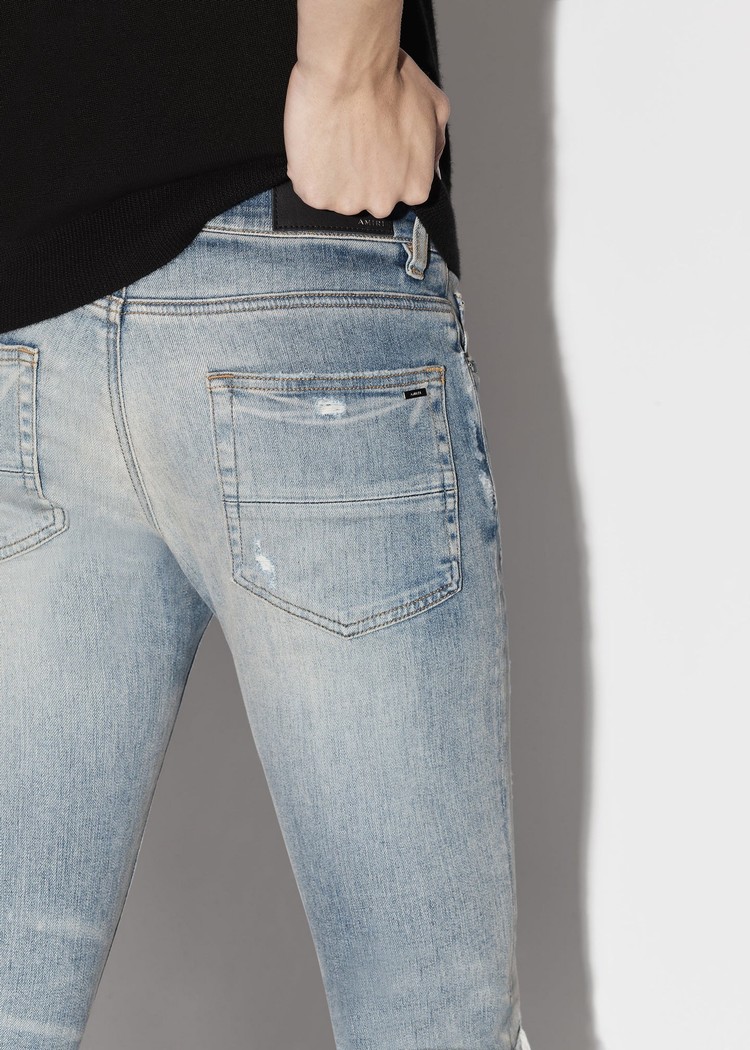 Amiri Lunar New Year Mx1 Jeans Herr Indigo Röda | 61328-ZOHW