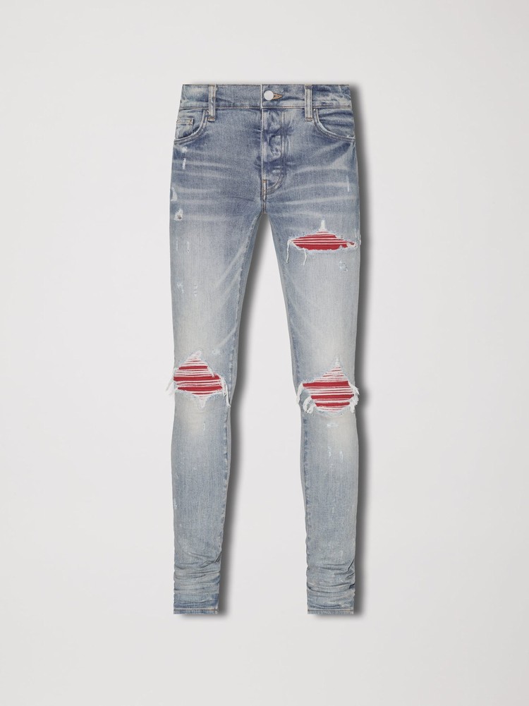 Amiri Lunar New Year Mx1 Jeans Herr Indigo Röda | 61328-ZOHW