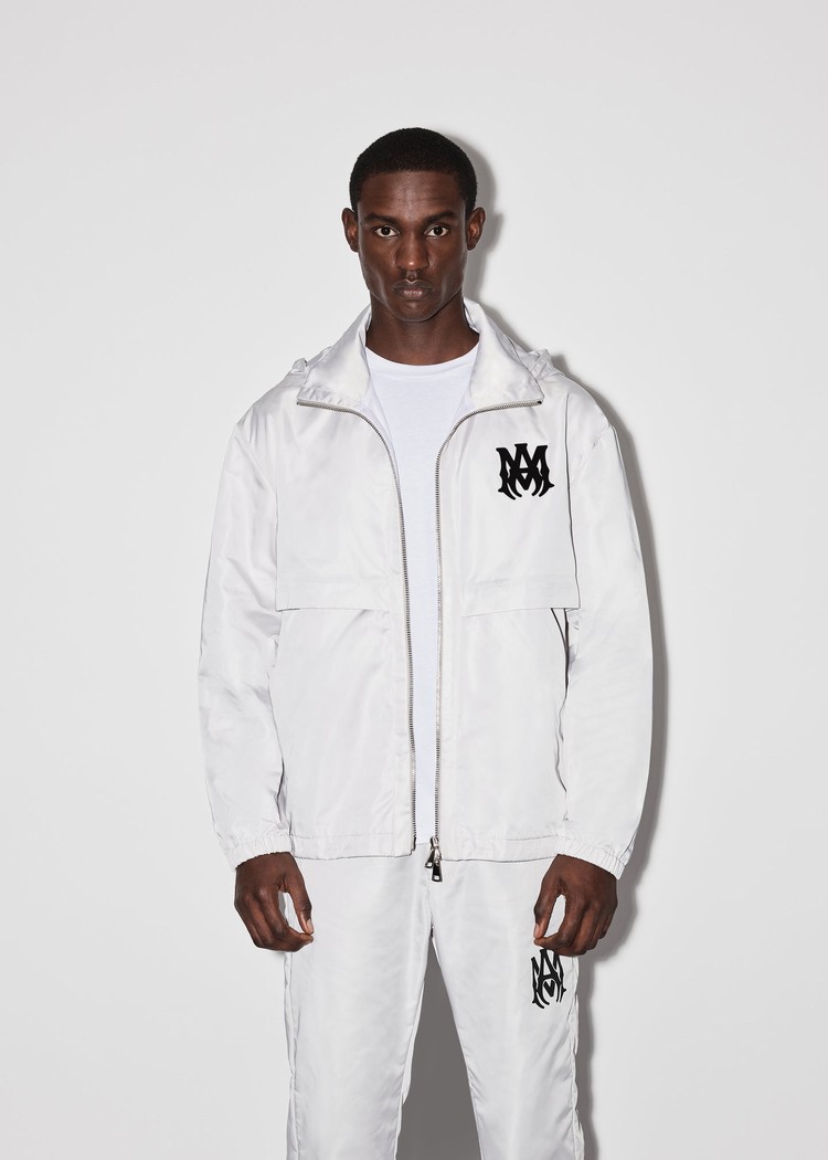 Amiri Lätta Nylon Anorak Jacka Herr Vita | 87304-ETGA