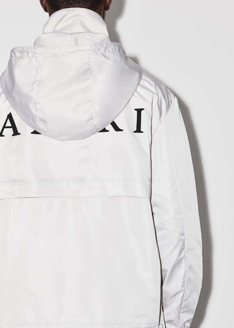 Amiri Lätta Nylon Anorak Jacka Herr Vita | 87304-ETGA