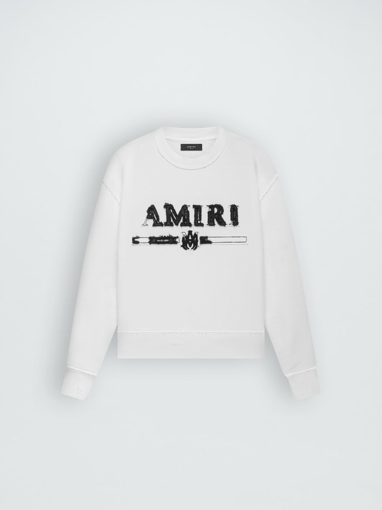 Amiri M.A. Bar Applique Crew Tröjor Dam Vita | 58431-WDUH