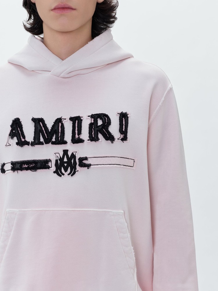 Amiri M.A. Bar Applique Hoodie Herr Rosa | 86915-WMQH