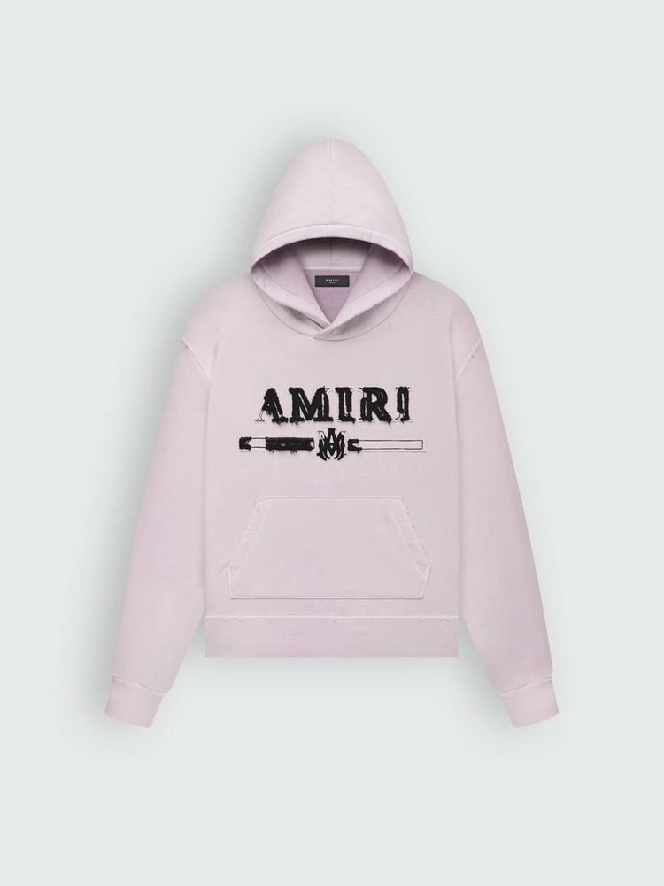 Amiri M.A. Bar Applique Hoodie Herr Rosa | 86915-WMQH