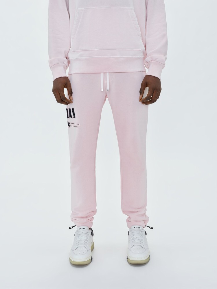 Amiri M.A. Bar Applique Sweatpants Herr Rosa | 78123-PWQX