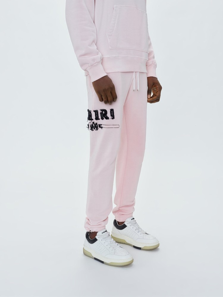 Amiri M.A. Bar Applique Sweatpants Herr Rosa | 78123-PWQX